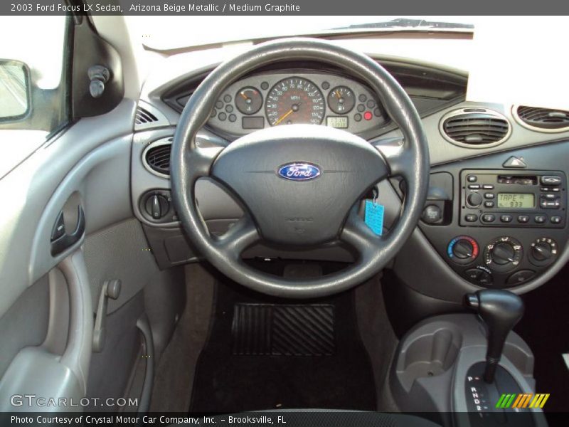 Arizona Beige Metallic / Medium Graphite 2003 Ford Focus LX Sedan