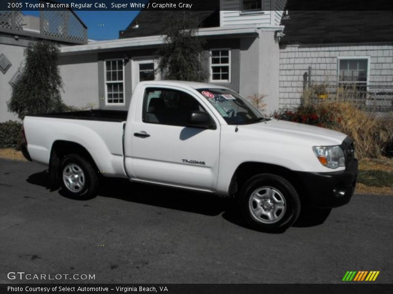 Super White / Graphite Gray 2005 Toyota Tacoma Regular Cab