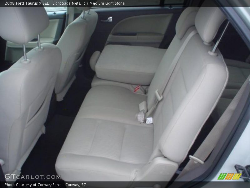 Light Sage Metallic / Medium Light Stone 2008 Ford Taurus X SEL