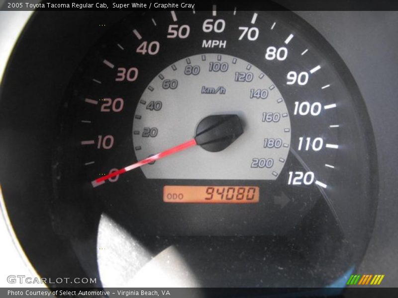 Super White / Graphite Gray 2005 Toyota Tacoma Regular Cab