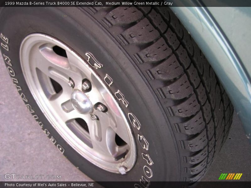 Medium Willow Green Metallic / Gray 1999 Mazda B-Series Truck B4000 SE Extended Cab