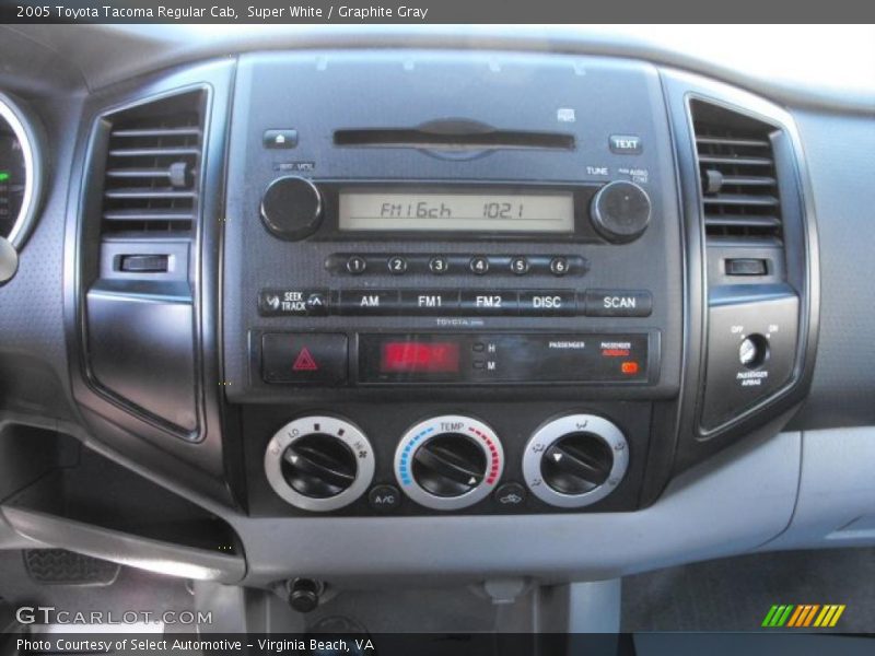 Super White / Graphite Gray 2005 Toyota Tacoma Regular Cab