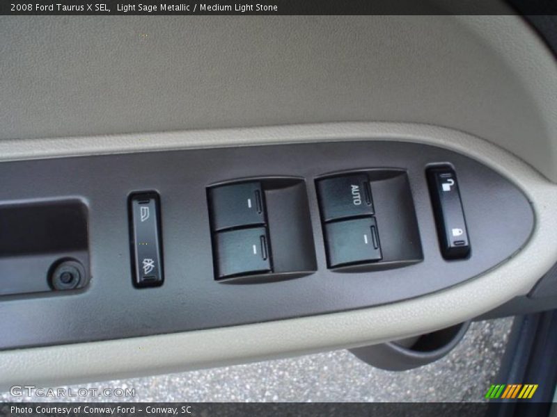 Light Sage Metallic / Medium Light Stone 2008 Ford Taurus X SEL