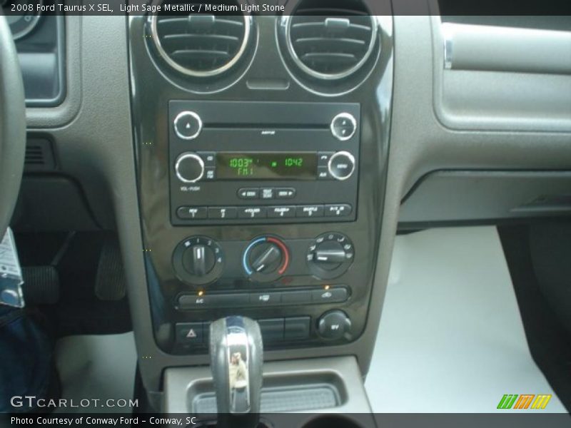 Light Sage Metallic / Medium Light Stone 2008 Ford Taurus X SEL