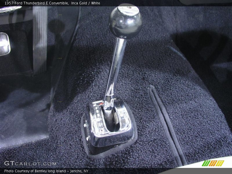 Inca Gold / White 1957 Ford Thunderbird E Convertible