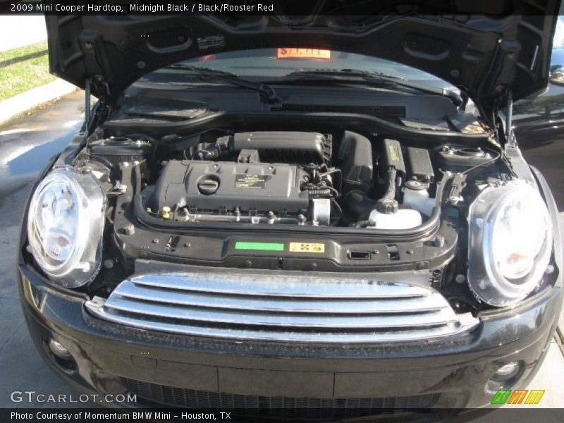 Midnight Black / Black/Rooster Red 2009 Mini Cooper Hardtop