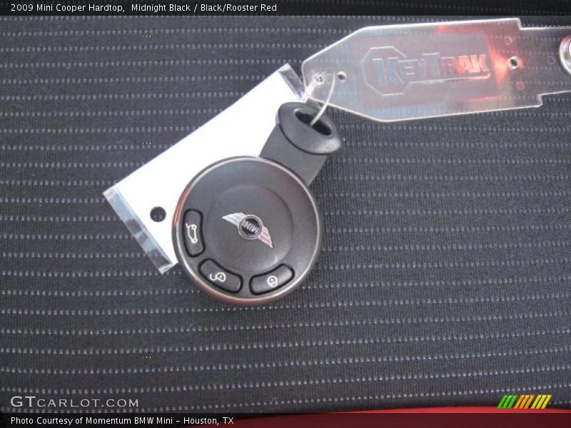 Midnight Black / Black/Rooster Red 2009 Mini Cooper Hardtop