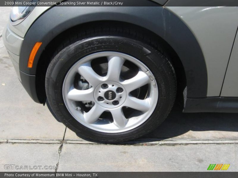 Sparkling Silver Metallic / Black/Grey 2009 Mini Cooper Convertible