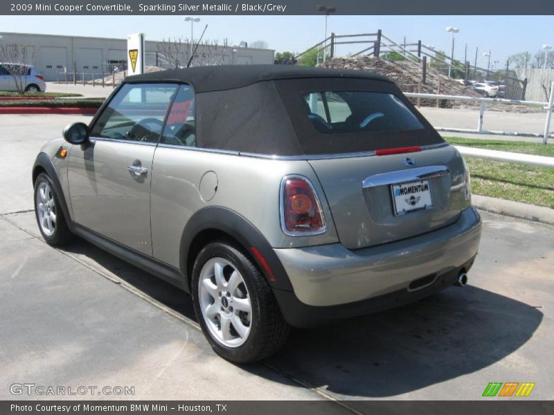 Sparkling Silver Metallic / Black/Grey 2009 Mini Cooper Convertible