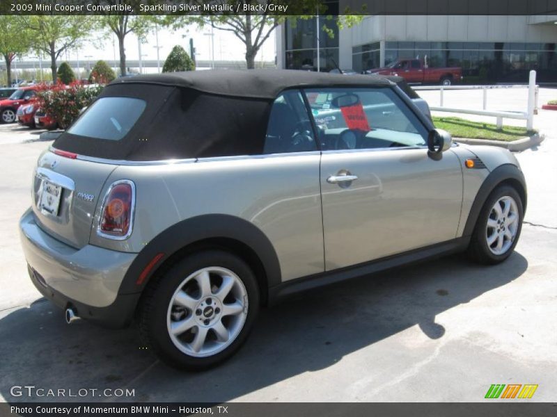 Sparkling Silver Metallic / Black/Grey 2009 Mini Cooper Convertible
