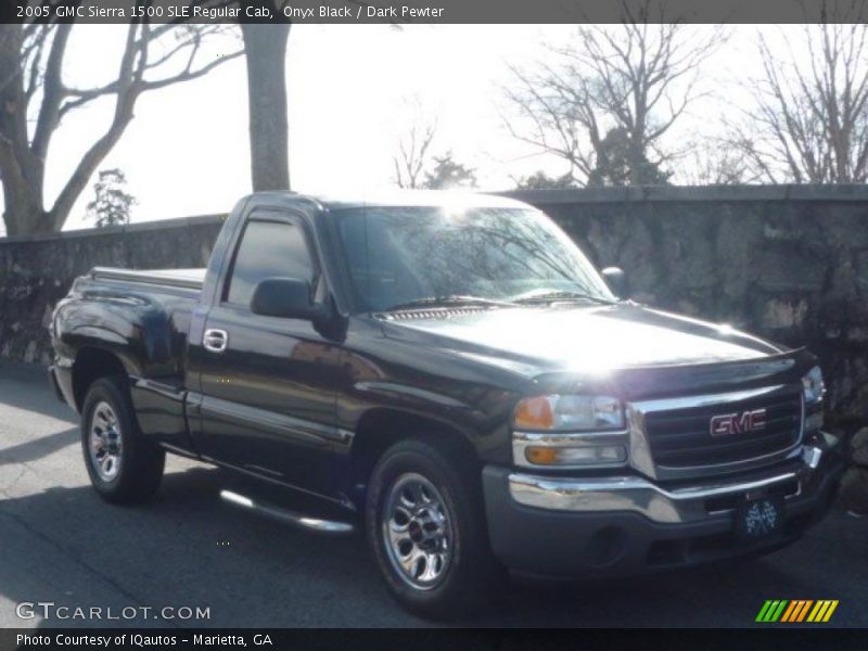 Onyx Black / Dark Pewter 2005 GMC Sierra 1500 SLE Regular Cab