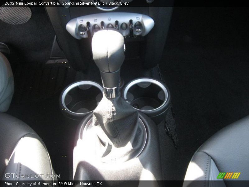Sparkling Silver Metallic / Black/Grey 2009 Mini Cooper Convertible