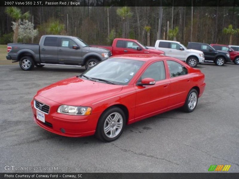 Passion Red / Beige 2007 Volvo S60 2.5T