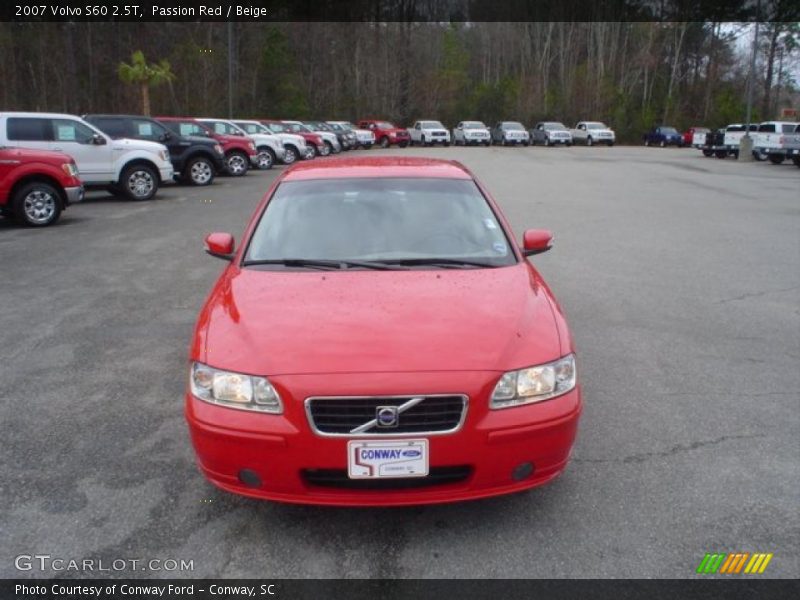 Passion Red / Beige 2007 Volvo S60 2.5T