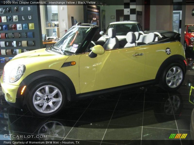 Interchange Yellow / Black/Yellow 2009 Mini Cooper Convertible