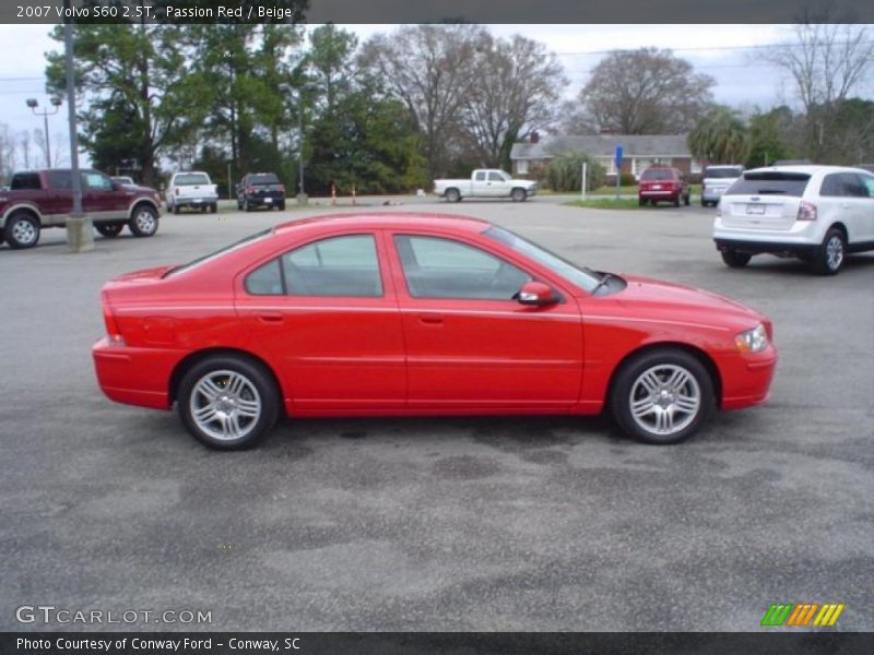 Passion Red / Beige 2007 Volvo S60 2.5T