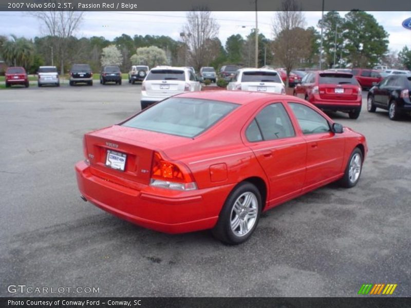 Passion Red / Beige 2007 Volvo S60 2.5T