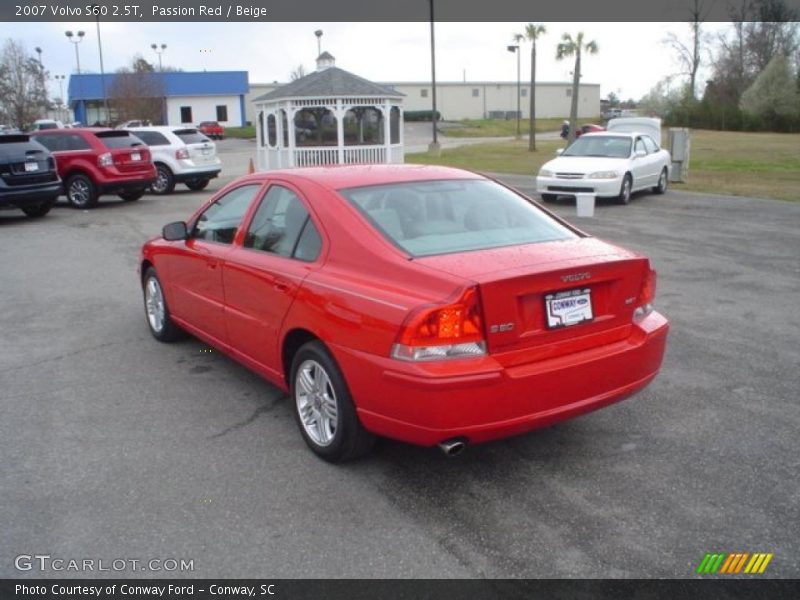 Passion Red / Beige 2007 Volvo S60 2.5T