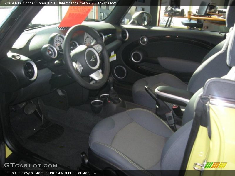 Interchange Yellow / Black/Yellow 2009 Mini Cooper Convertible