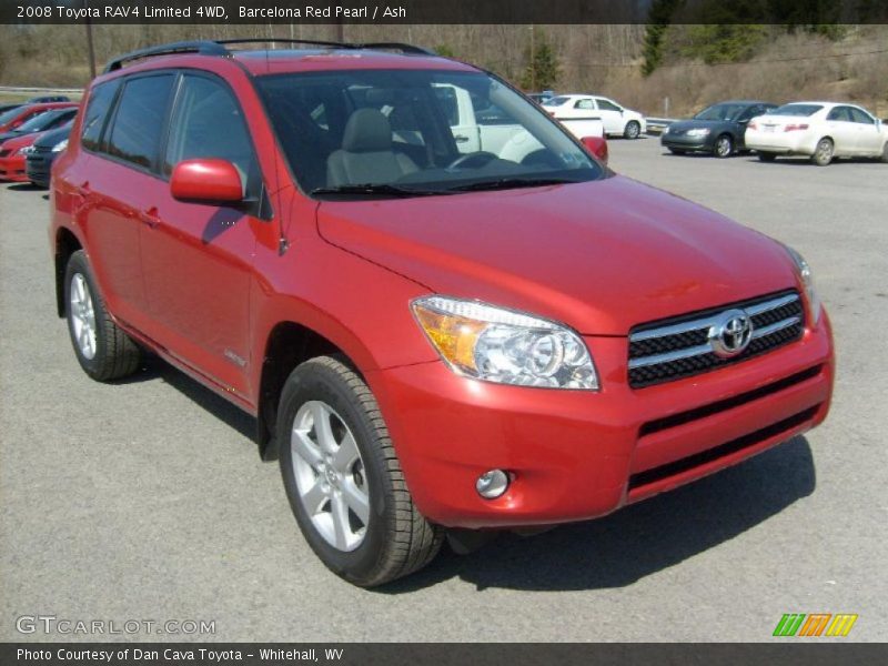 Barcelona Red Pearl / Ash 2008 Toyota RAV4 Limited 4WD