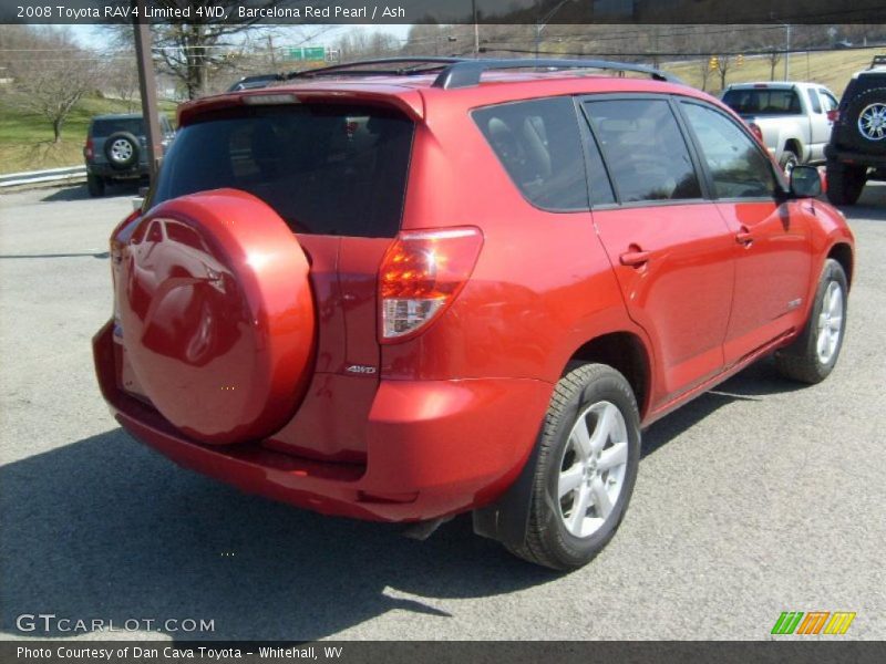 Barcelona Red Pearl / Ash 2008 Toyota RAV4 Limited 4WD