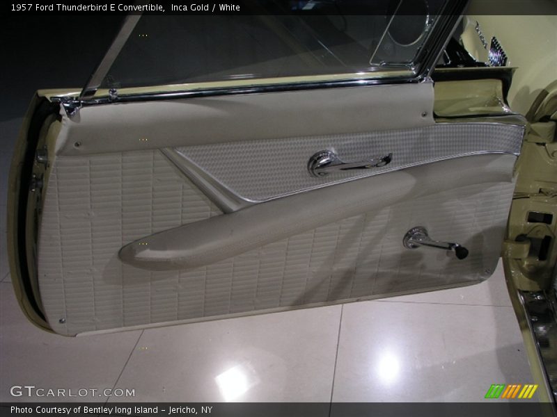 Inca Gold / White 1957 Ford Thunderbird E Convertible