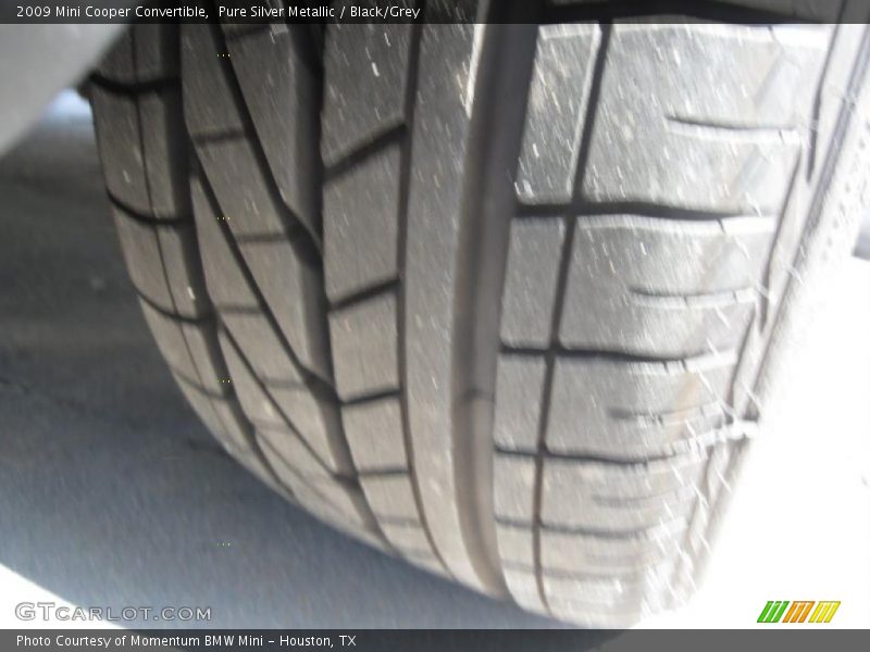Pure Silver Metallic / Black/Grey 2009 Mini Cooper Convertible