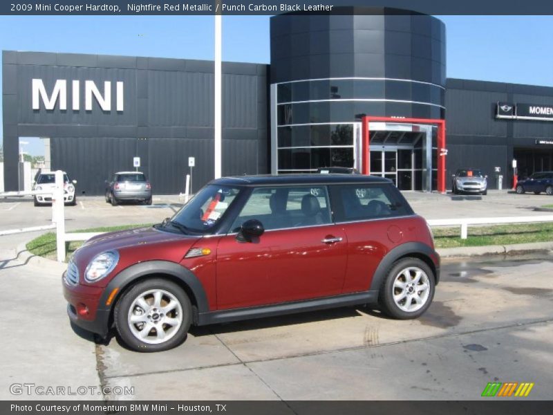 Nightfire Red Metallic / Punch Carbon Black Leather 2009 Mini Cooper Hardtop