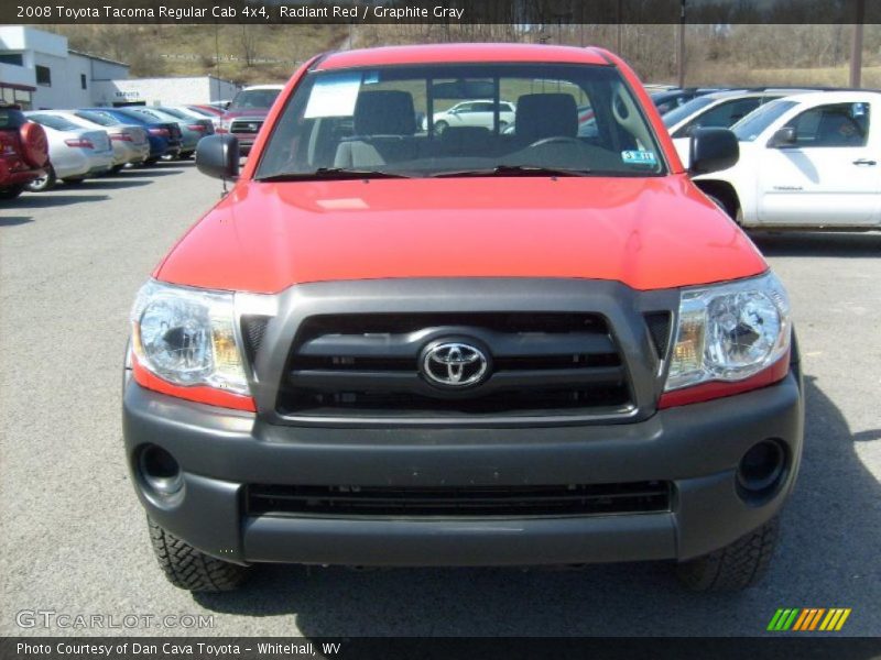 Radiant Red / Graphite Gray 2008 Toyota Tacoma Regular Cab 4x4