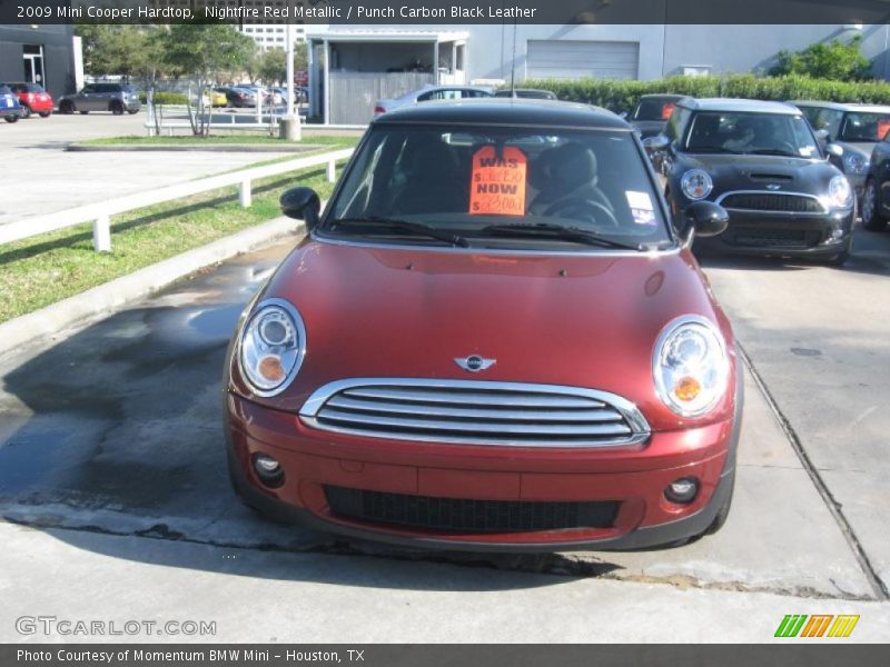Nightfire Red Metallic / Punch Carbon Black Leather 2009 Mini Cooper Hardtop