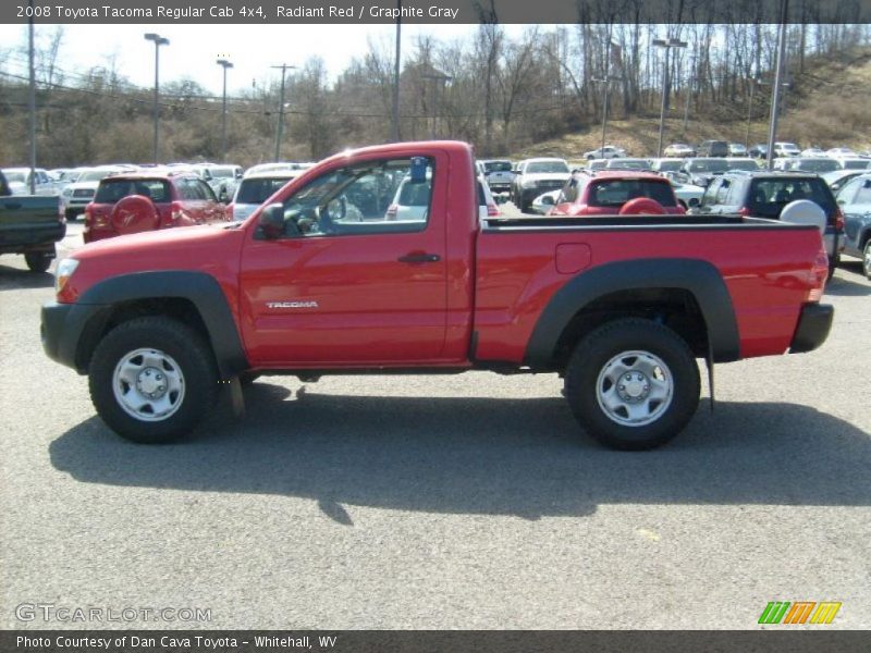 Radiant Red / Graphite Gray 2008 Toyota Tacoma Regular Cab 4x4