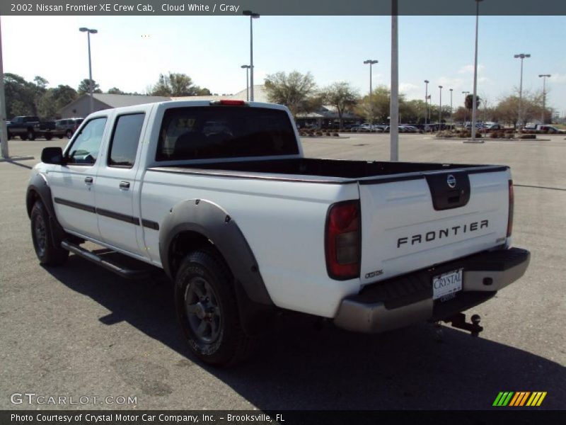 Cloud White / Gray 2002 Nissan Frontier XE Crew Cab