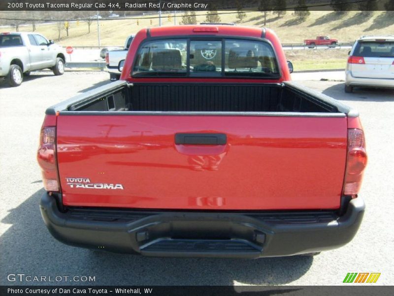 Radiant Red / Graphite Gray 2008 Toyota Tacoma Regular Cab 4x4