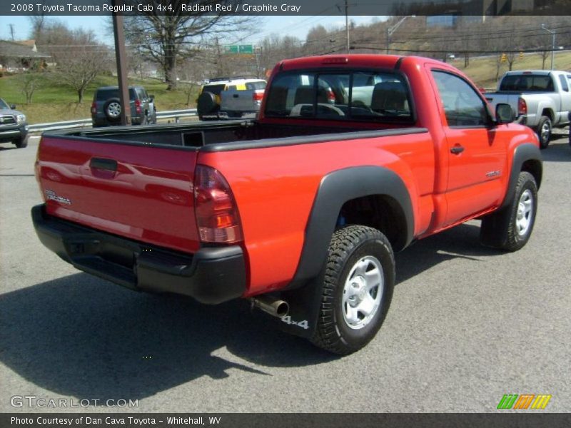 Radiant Red / Graphite Gray 2008 Toyota Tacoma Regular Cab 4x4