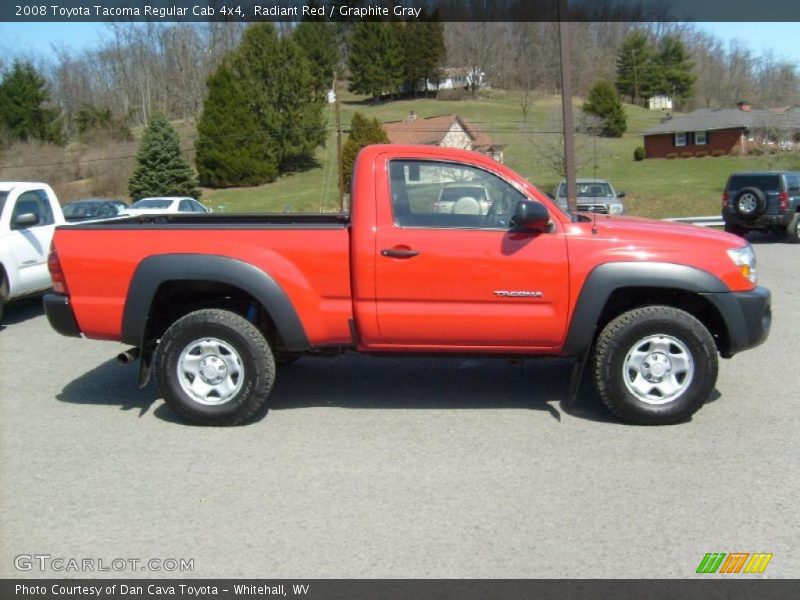 Radiant Red / Graphite Gray 2008 Toyota Tacoma Regular Cab 4x4