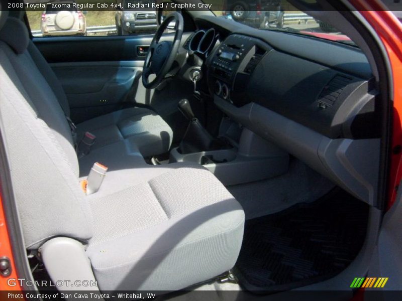 Radiant Red / Graphite Gray 2008 Toyota Tacoma Regular Cab 4x4