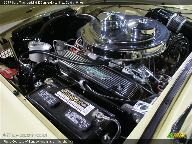 Inca Gold / White 1957 Ford Thunderbird E Convertible