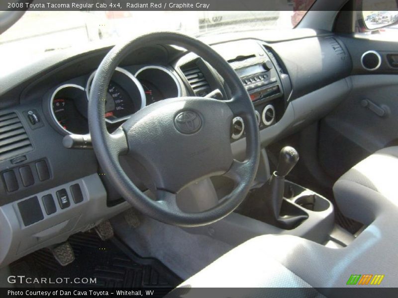Radiant Red / Graphite Gray 2008 Toyota Tacoma Regular Cab 4x4