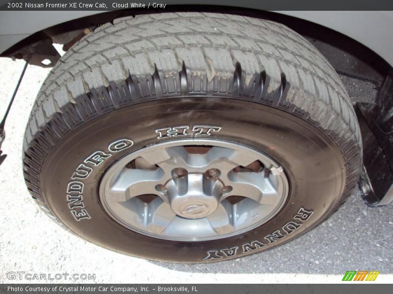 Cloud White / Gray 2002 Nissan Frontier XE Crew Cab