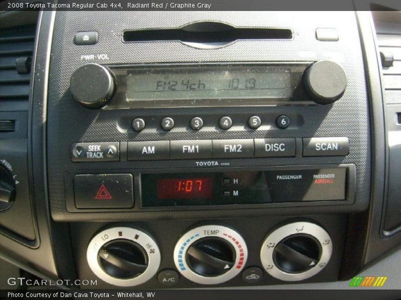 Radiant Red / Graphite Gray 2008 Toyota Tacoma Regular Cab 4x4