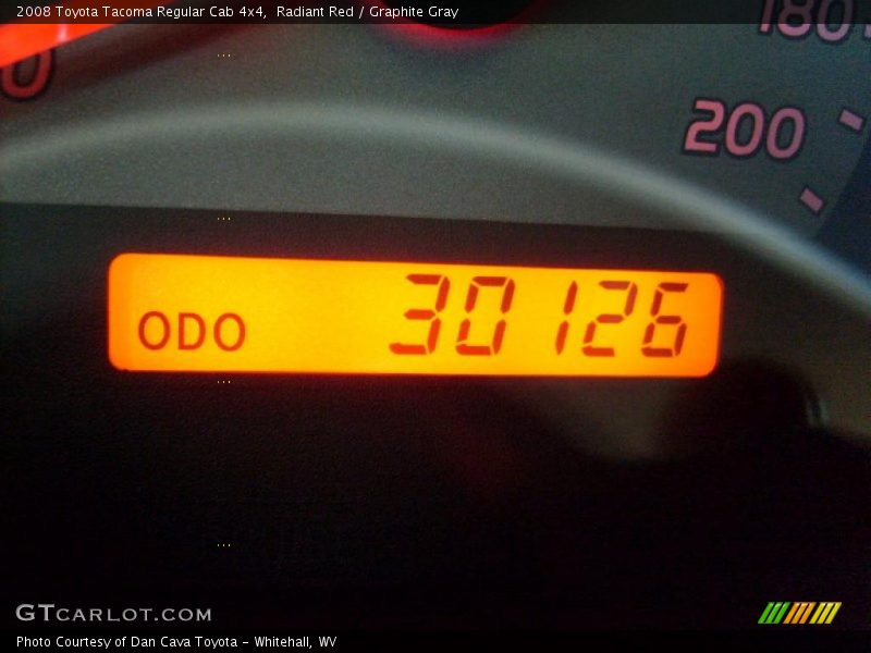 Radiant Red / Graphite Gray 2008 Toyota Tacoma Regular Cab 4x4