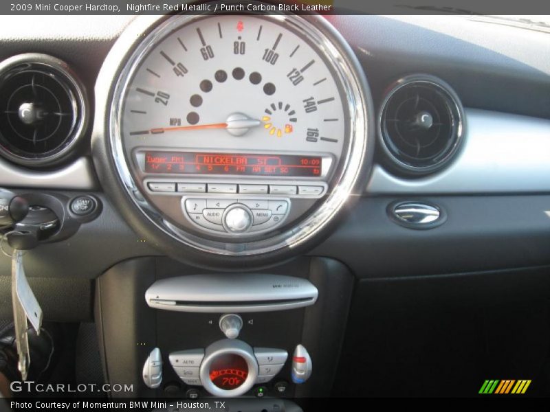 Nightfire Red Metallic / Punch Carbon Black Leather 2009 Mini Cooper Hardtop