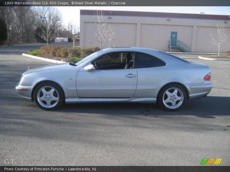 Brilliant Silver Metallic / Charcoal 1999 Mercedes-Benz CLK 430 Coupe