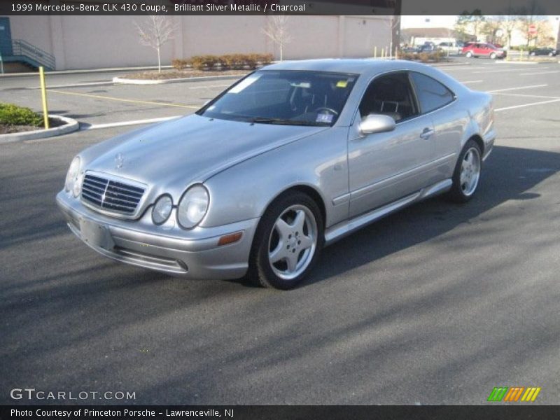 Brilliant Silver Metallic / Charcoal 1999 Mercedes-Benz CLK 430 Coupe