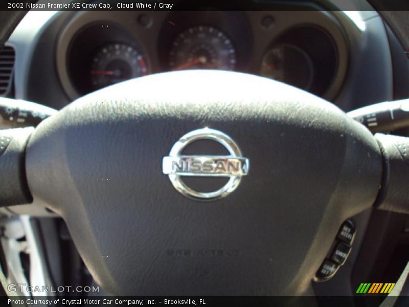 Cloud White / Gray 2002 Nissan Frontier XE Crew Cab