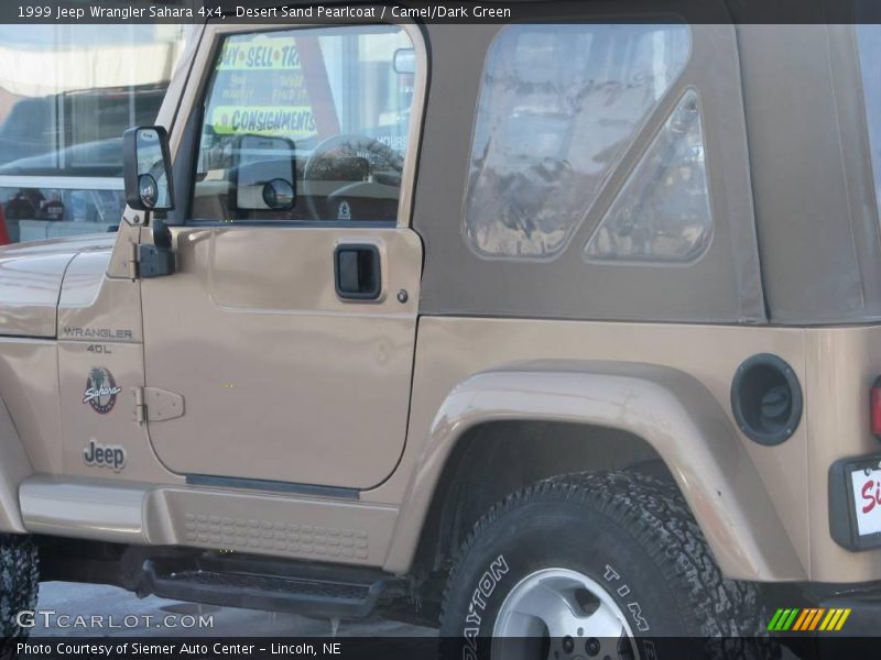 Desert Sand Pearlcoat / Camel/Dark Green 1999 Jeep Wrangler Sahara 4x4