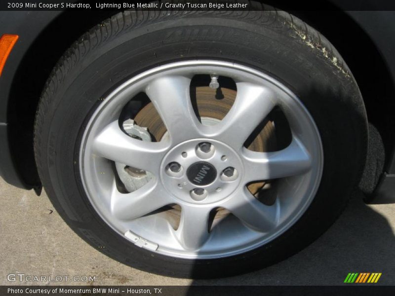 Lightning Blue Metallic / Gravity Tuscan Beige Leather 2009 Mini Cooper S Hardtop