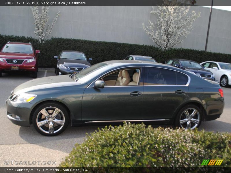 Verdigris Mica / Cashmere 2007 Lexus GS 350