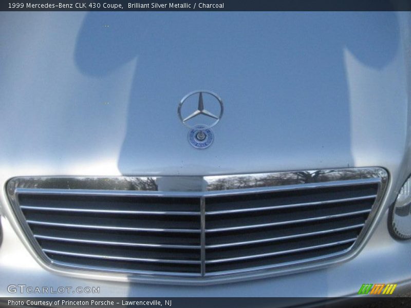 Brilliant Silver Metallic / Charcoal 1999 Mercedes-Benz CLK 430 Coupe