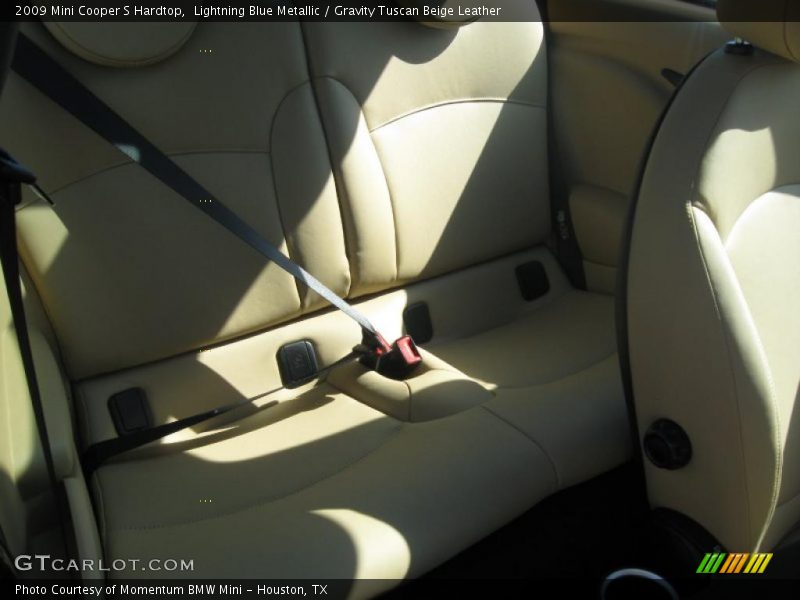 Lightning Blue Metallic / Gravity Tuscan Beige Leather 2009 Mini Cooper S Hardtop